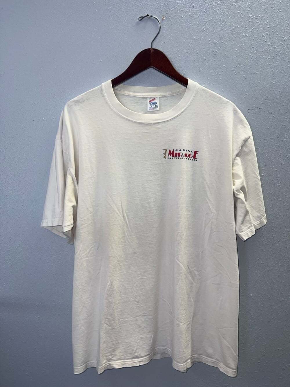 Vintage 90s Jerzees Mirage Casino Las Vegas T-Shirt Single Stitch XL 0629